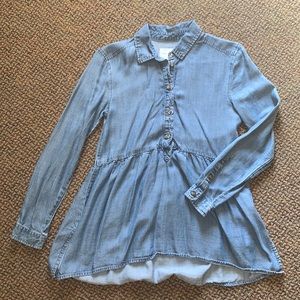 blue jean american eagle shirt